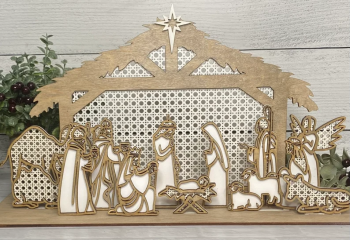 imagem do arquivo vetor para download Presépio Natal em Camadas mdf