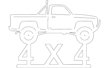 imagem do arquivo vetor para download 4X4 Caminhonete