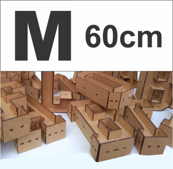 imagem do arquivo vetor para download Alfabeto em forma de caixa Letra M 60cm