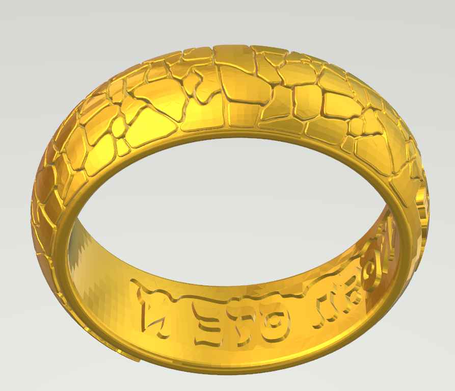 imagem do arquivo vetor para download Anel 3d com rachados