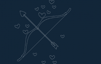 imagem do arquivo vetor para download Arco de Cupido