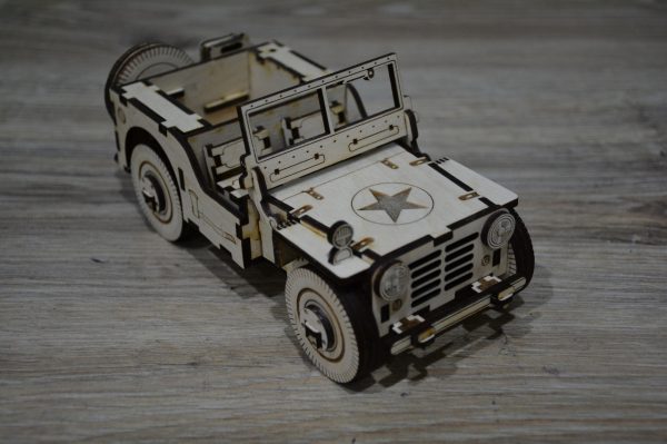 imagem do arquivo vetor para download Arquivo CNC para Quebra Cabeça de Jeep em Madeira