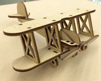 imagem do arquivo vetor para download Avião de Brinquedo Cortado a Laser