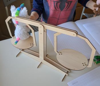 imagem do arquivo vetor para download Balança de Precisão Simples Cortada a Laser