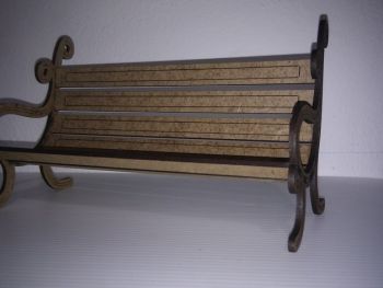 imagem do arquivo vetor para download Banco de Jardim de Madeira Cortado a Laser