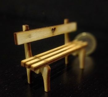 imagem do arquivo vetor para download Banco em Miniatura Cortado a Laser
