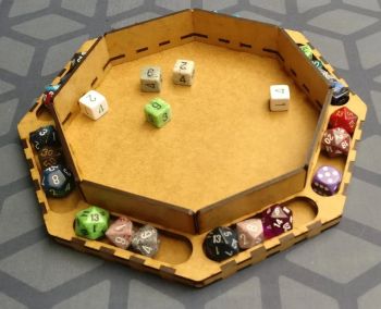 imagem do arquivo vetor para download Bandeja de Dados Octogonal Cortada a Laser