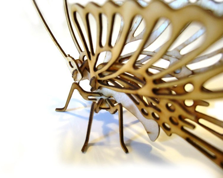 imagem do arquivo vetor para download Borboleta 3D