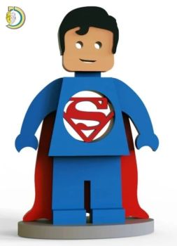 imagem do arquivo vetor para download Brinquedo Quebra Cabeça do Super Homem