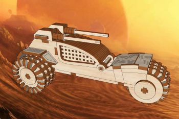 imagem do arquivo vetor para download Brinquedo de Madeira Trike Raider Dune