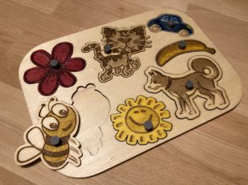 imagem do arquivo vetor para download Brinquedo de Quebra Cabeça para Bebê