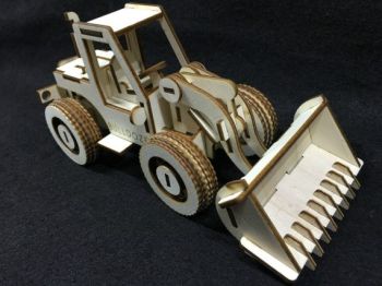 imagem do arquivo vetor para download Brinquedo em Compensado em Forma de Trator