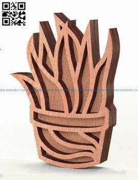 imagem do arquivo vetor para download Cactos decorativo