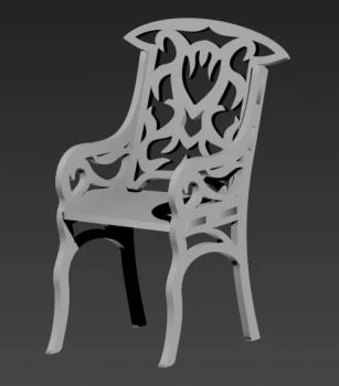 imagem do arquivo vetor para download Cadeira 3d