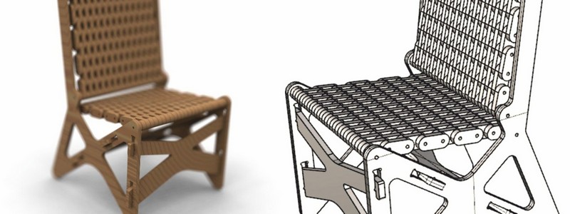 imagem do arquivo vetor para download Cadeira com Corte a Laser