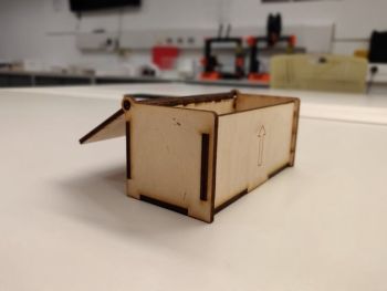 imagem do arquivo vetor para download Caixa Articulada Simples Cortada a Laser