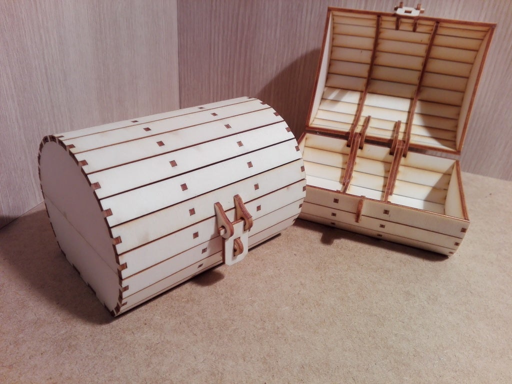 imagem do arquivo vetor para download Caixa de Barril 3mm Plywood
