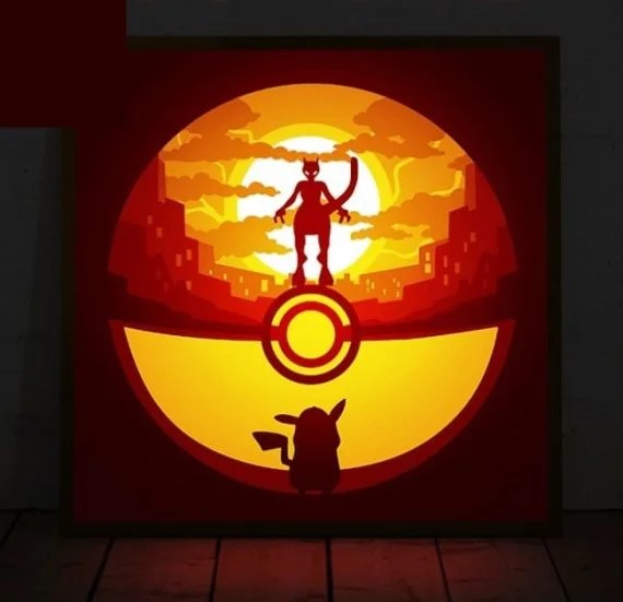 imagem do arquivo vetor para download Caixa de Luz Pokémon de Alta Qualidade