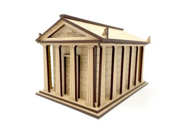 imagem do arquivo vetor para download Caixa de Receitas em Forma de Templo Grego