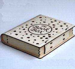 imagem do arquivo vetor para download Caixa de livro para corte a laser