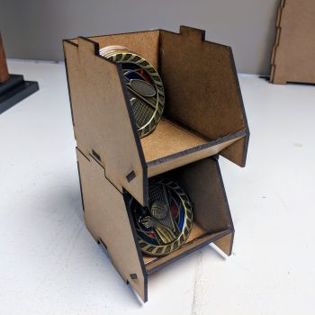 imagem do arquivo vetor para download Caixas Empilháveis Simples Cortadas a Laser