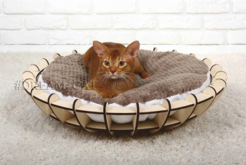 imagem do arquivo vetor para download Cama de gato Móveis para animais