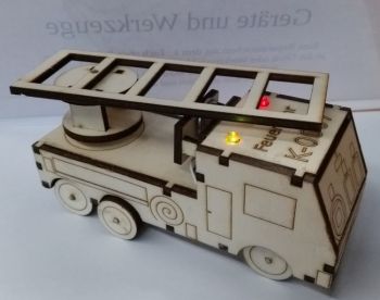 imagem do arquivo vetor para download Caminhão de Bombeiros Cortado a Laser