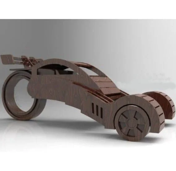 imagem do arquivo vetor para download Carro Conceito Cortado a Laser