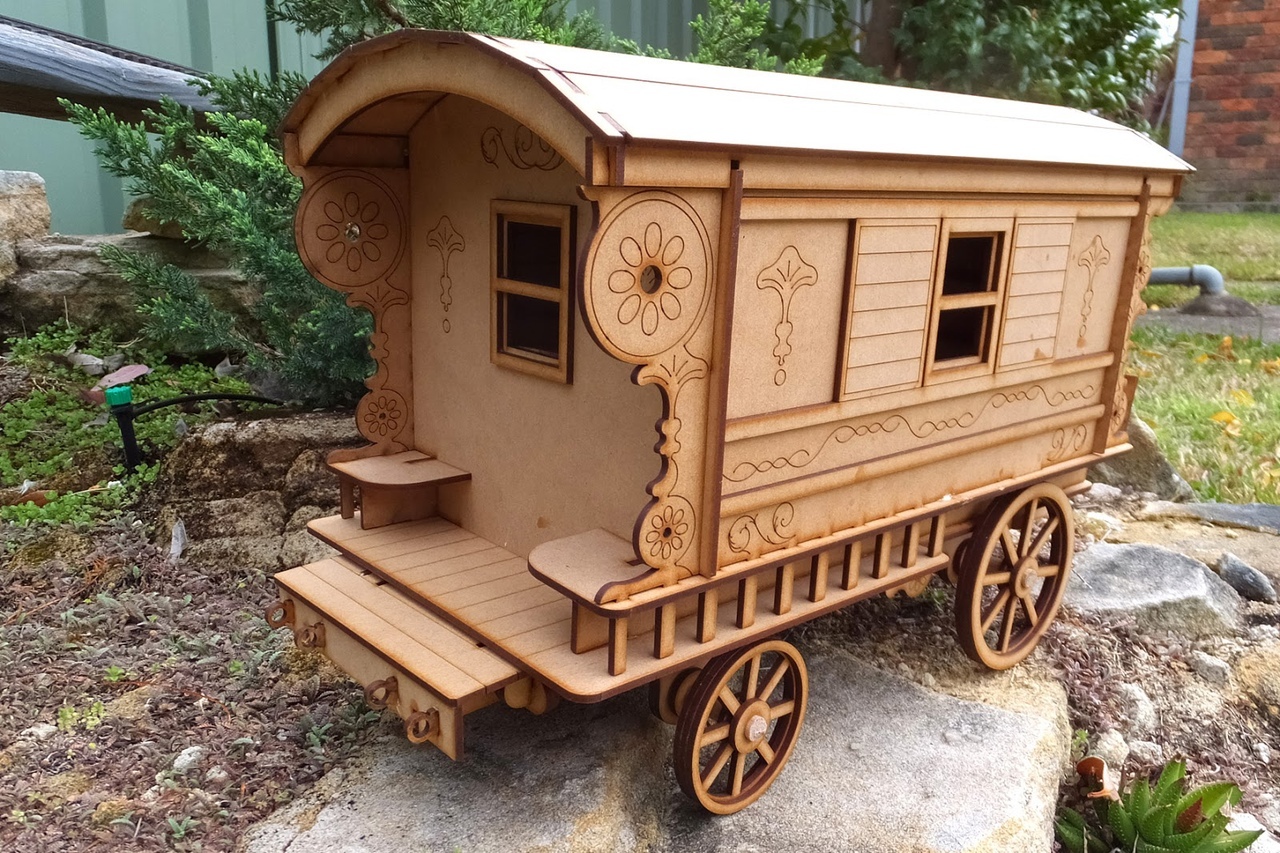 imagem do arquivo vetor para download Carruagem de Cavalo 3mm
