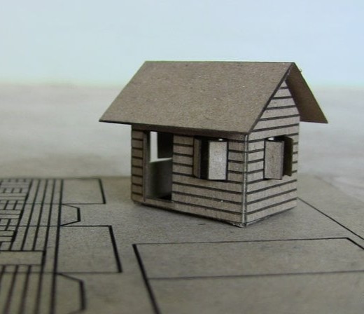 imagem do arquivo vetor para download Casa de Papelão