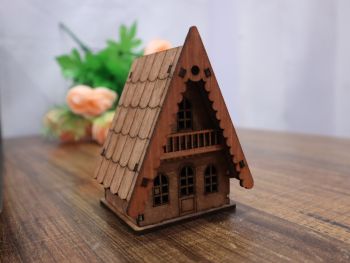 imagem do arquivo vetor para download Casa em Compensado de 3mm