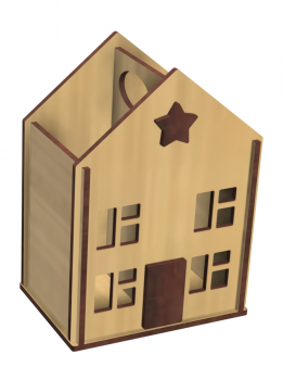 imagem do arquivo vetor para download Casa em forma de lápis