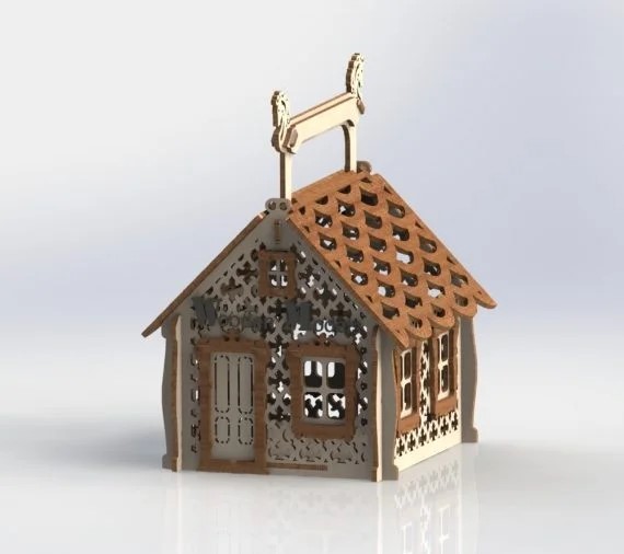 imagem do arquivo vetor para download Casa para Caixa de Doces Design