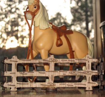 imagem do arquivo vetor para download Cerca de brinquedo estável de cavalo