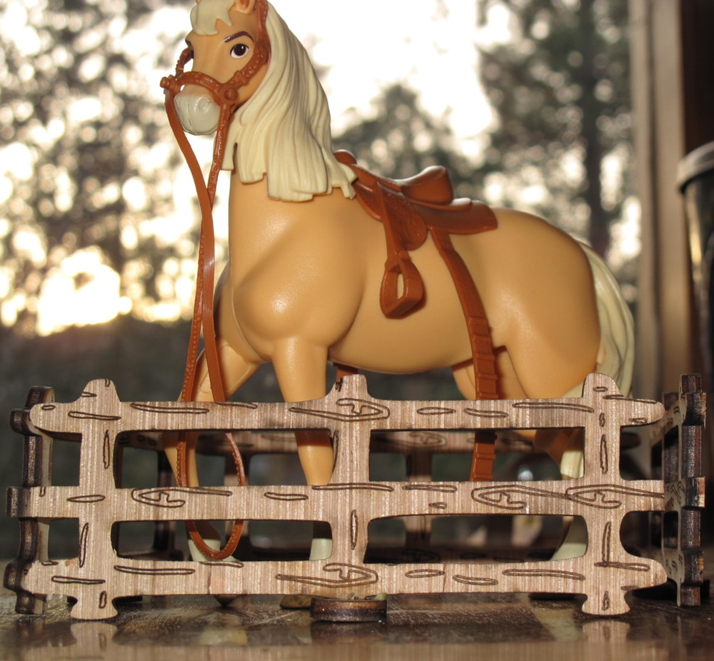 imagem do arquivo vetor para download Cerca de brinquedo estável de cavalo