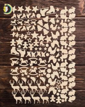 imagem do arquivo vetor para download Coleção de Elementos Decorativos Cortados a Laser