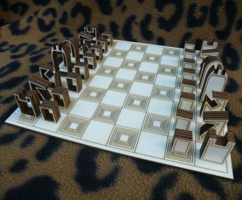 imagem do arquivo vetor para download Conjunto com Mesa de xadrez