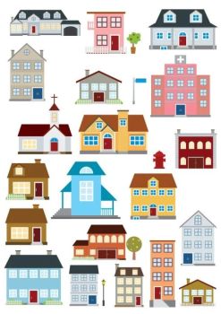 imagem do arquivo vetor para download Conjunto de Edifícios