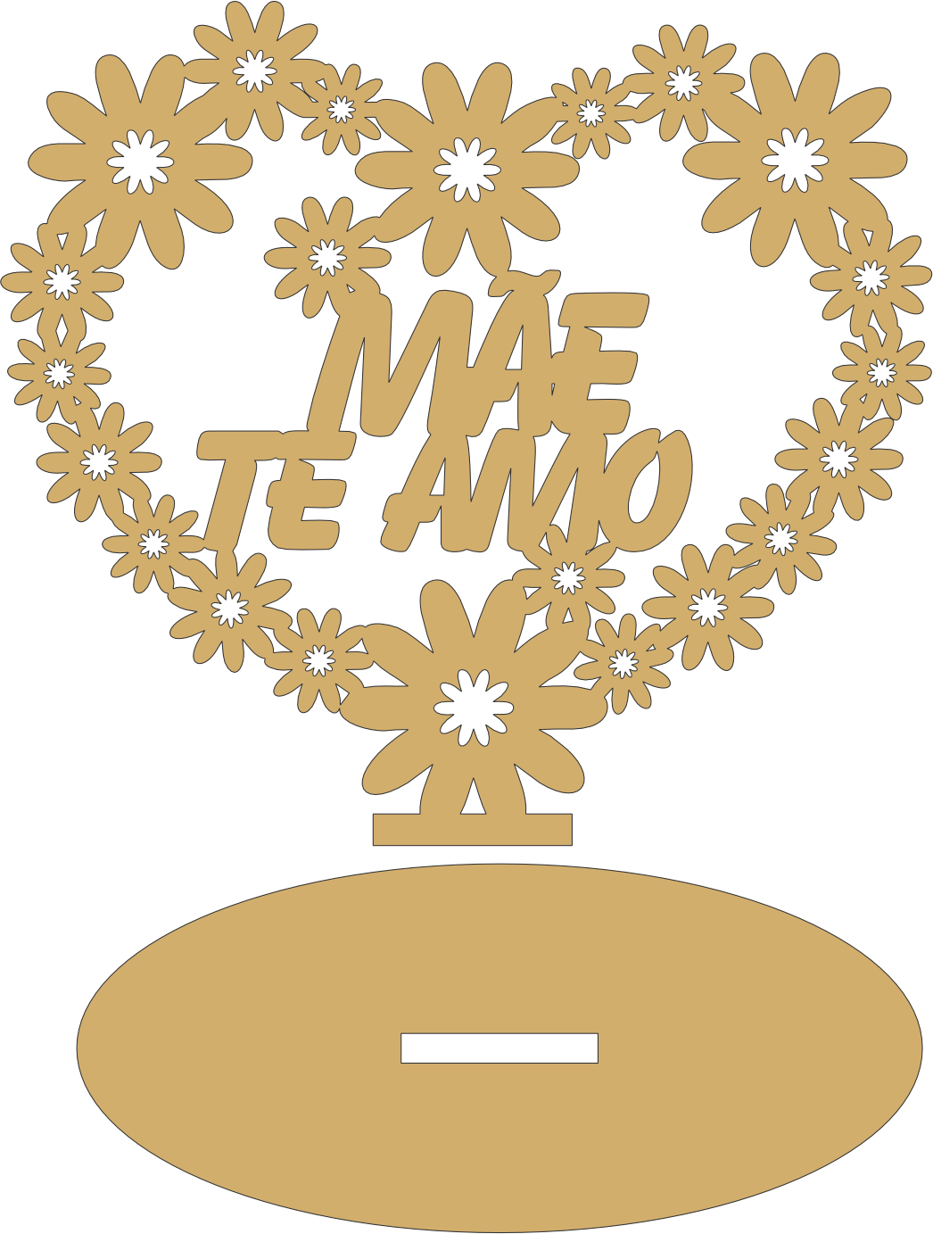 imagem do arquivo vetor para download Coração Decorativo para dias das Mães