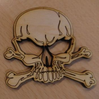 imagem do arquivo vetor para download Crânio em Madeira Cortado a Laser
