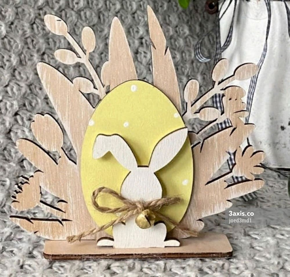 imagem do arquivo vetor para download Decoração de Casa de Páscoa com Coelho