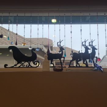 imagem do arquivo vetor para download Decoração de Natal de Trenó do Papai Noel