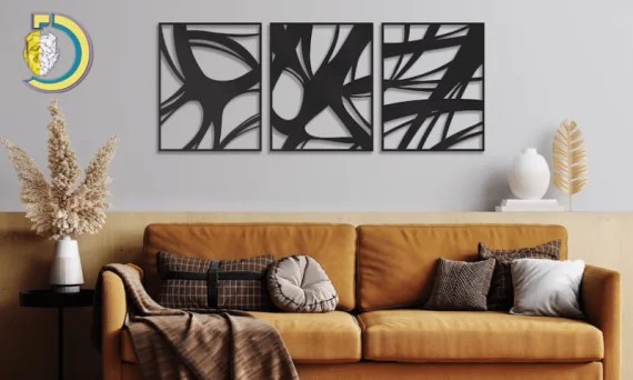imagem do arquivo vetor para download Decoração de Parede Abstrata