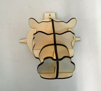imagem do arquivo vetor para download Decoração de Parede Cabeça de Hipopótamo