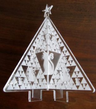 imagem do arquivo vetor para download Decoração de Triângulos Fractais de Sierpinski