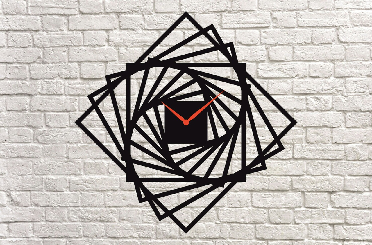 imagem do arquivo vetor para download Decoração de parede relógio