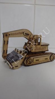 imagem do arquivo vetor para download Escavadora de madeira em miniatura