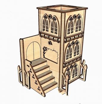 imagem do arquivo vetor para download Gótico 3D quebra cabeça