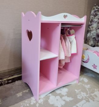 imagem do arquivo vetor para download Guarda Roupa de Boneca em Madeira