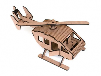 imagem do arquivo vetor para download Helicóptero de mdf miniatura